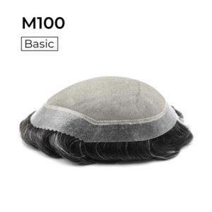 Mens Toupee M100 Basic 7"x 9" Mono Top In Stock - Basic Version
