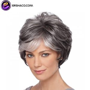 کلاه گیس (پوستیژ) زنانه کوتاه پیکسی جو گندمی Grey Pixie Wigs | کد: ZNB-WJG