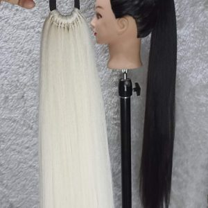 موی دم اسبی بلند90سانتی رنگ بلوند یخی | کد: ZNB-V2D