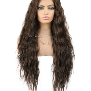 کلاه گیس زنانه کدALISA80-8 موی مصنوعی رنگ قهوه ای | کد: ZNB-VPU