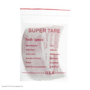 چسب کلاه گیس سوپر تیپ مدل 01 بسته 36 عددی | کد: ZNB-YH6