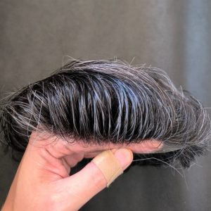 پروتز مو دورسیلیکون نیوزلندی اورجینال 18×23 رنگ 30 درصد سفیدی | کد: ZNB-VBM