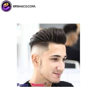 کلاه گیس مردانه مشکی تکه ای از موی طبیعی | کد: ZNB-WOO