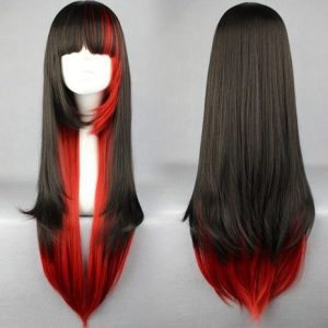 کلاه گیس فانتزی زنانه مون لایت قرمز آتشین الیاف درجه یک | کد: ZNB-WPT