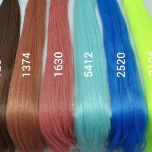 کلاه گیس موی مصنوعی دوسرباز نیم پوش قابل حرارت | کد: ZNB-VS9