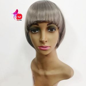 اکستنشن مو زنانه مدل چتری پرپشت بغل دار رنگ نقره ای پلاتینه | کد: ZNB-VUQ