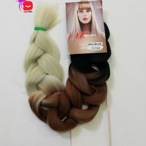 موی دو سر باز بافت 165گرمی قد 90 آمبره و سامبره مشکی ، قهوه ای و سوپر پلاتینه | کد: ZNB-V2X