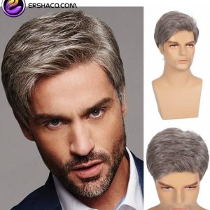 کلاه گیس مردانه کوتاه جوگندمی | کد: ZNB-W60