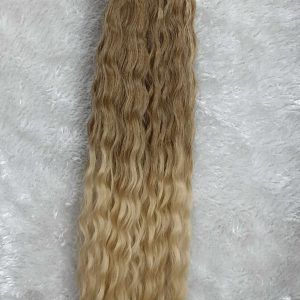 موی دم اسبی فر افرو رنگ امبره تنباکویی با بیسکوییتی | کد: ZNB-VJK