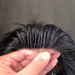 پروتز مو دورسیلیکون نیوزلندی اورجینال 17×23 رنگ ۱۰ درصد سفیدی | کد: ZNB-V1X