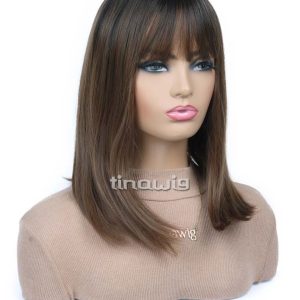 کلاه گیس زنانه مدل Dakota4-12 رنگ آمبره با موی مصنوعی | کد: ZNB-XLE