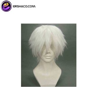 کلاه گیس کوتاه فشن نقره ای سفید | کد: ZNB-VRD