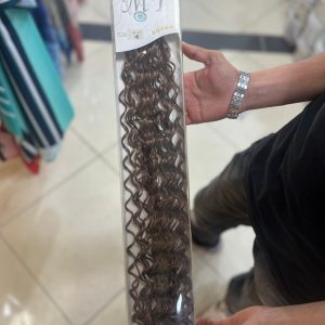 اکستنشن موی آفرو قهوه ای | کد: ZNB-UP7