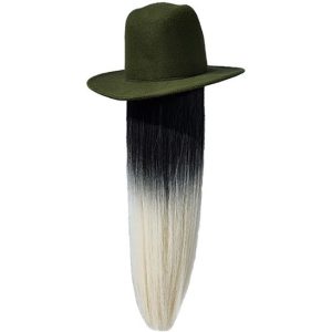 کلاه گیس کف سری مصنوعی الیاف کلاه مودار ویگ هت (کد:6014) – طبیعی | کد: ZNB-VYP