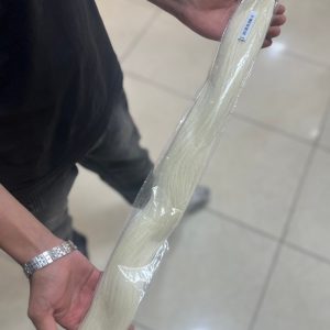 موی دم اسبی سفید ۵۰سانتی متری | کد: ZNB-V0V