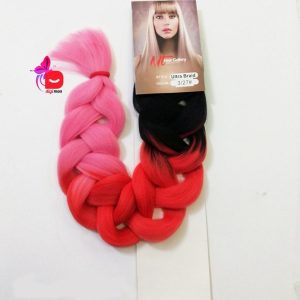 موی دو سر باز بافت 165گرمی قد 90 آمبره و سامبره مشکی ،سرخابی و صورتی | کد: ZNB-V0O