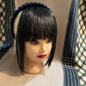 موی چتری با تل گیس بافت – قهوه ای | کد: ZNB-WP8