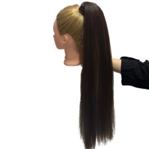 اکستنشن دم اسبی رنگ خرمایی N5 – موی کش‌دار | کد: ZNB-WCM