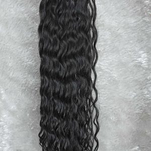 موی دم اسبی فر افرو رنگ مشکی طبیعی رو به مشکی | کد: ZNB-V8O