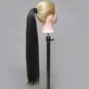 اکستنشن مو مصنوعی دم اسبی گیره‌دار ۵۰ سانت | کد: ZNB-VYA