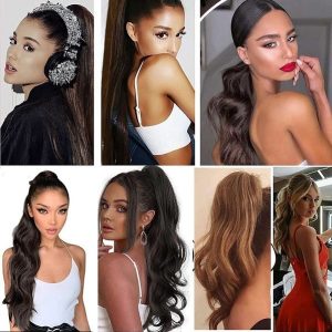 اکستنشن مو دم اسبی بلند و پر حجم Ho66 | کد: ZNB-U1X