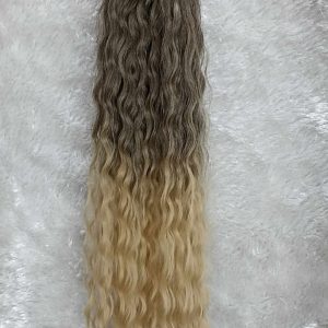 موی دم اسبی فر افرو رنگ امبره مشکی با بیسکوییتی | کد: ZNB-VJD