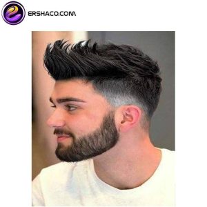 پوستیژ (کلاه گیس) مردانه موی صد در صد طبیعی انسان دارای خط رویش مشکی متوسط Toupee WBM 2024 | کد: ZNB-X20