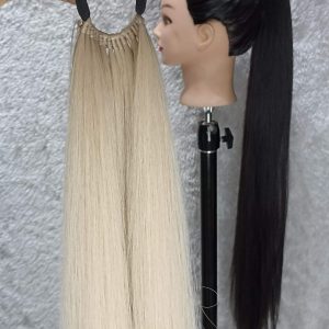 موی دم اسبی بلند90سانتی رنگ بیسکوییتی مایل به عسلی | کد: ZNB-V2B