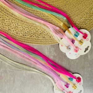 اکستنشن مو کلیپسی فانتزی رنگی ۶ عددی | کد: ZNB-UI4