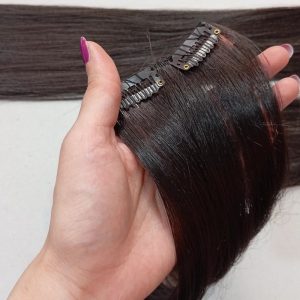 موی زلف محلی اکستنشن موی دو گیره ای (پروتز شقیقه) – طبیعی | کد: ZNB-X4P