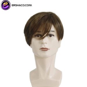 کلاه گیس مردانه کوتاه قهوه ای | کد: ZNB-XJV