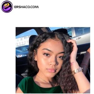 کلاه گیس زنانه ویو مشکی متوسط | کد: ZNB-X1L