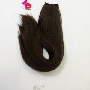 اکستنشن مو متری پوش کلیپسی قد ۵۰ رنگ بلوند تیره | کد: ZNB-UDQ