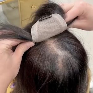 پروتز تاپر مو زنانه گیره ای جنس مو 100% طبیعی سایز 12 * 8 | کد: ZNB-X7A