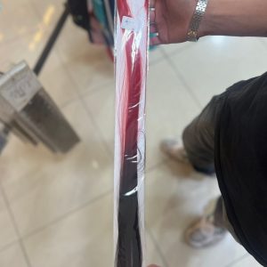 موی تق تقی آمبره قرمز مشکی | کد: ZNB-VOR