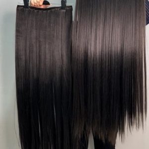 اکستنشن مو صاف VIP مشکی طبیعی | کد: ZNB-U49