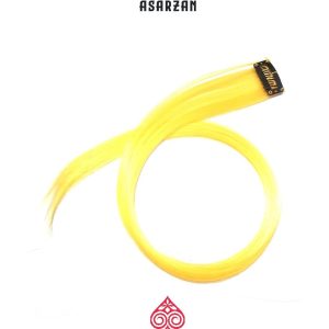 مو کلیپسی رنگی زرد | کد: ZNB-VCB