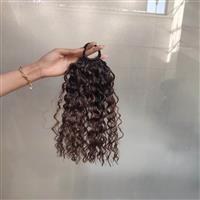 مو دم اسبی فر آمبره مشکی قهوه‌ ای | کد: ZNB-WIQ