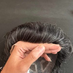 پروتز مو جلوتور ۸تیکه بلیچ اورجینال 18×25 رنگ 35 درصد سفیدی | کد: ZNB-VC1