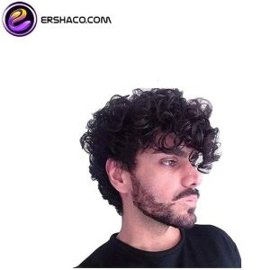 کلاه گیس مردانه کوتاه فرفری مشکی | کد: ZNB-V0Q