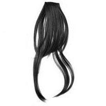 اکستنشن مو زنانه مدل چتری کم پشت بغل دار رنگ قهوه ای تیره | کد: ZNB-U8N