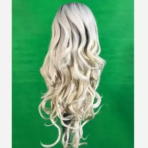 کلاه گیس زنانه بلند حالت دار،کف سرپوست | کد: ZNB-VRZ