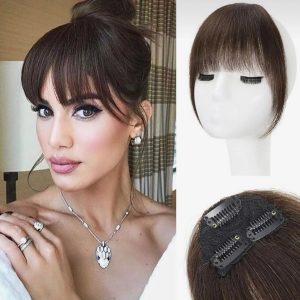 اکستنشن چتری گیره دار رنگ خرمایی و مشکی طبیعی | کد: ZNB-WSM